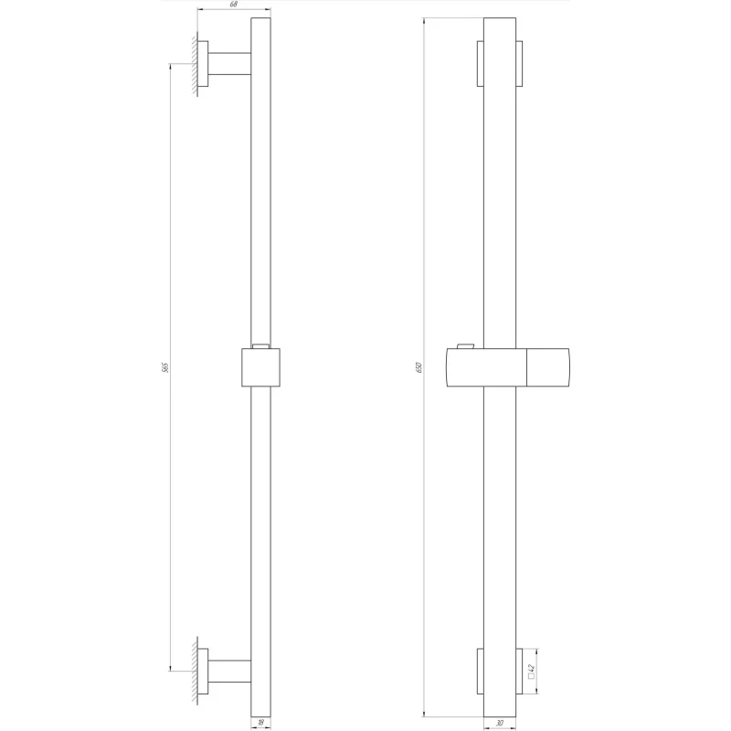 Душова стійка Globus Lux SUS-1108-BB