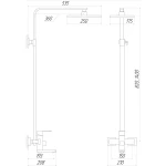 Душевая система Globus Lux SICILIA VAN-SBQ-SH-04-BB