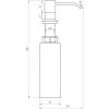 Дозатор рідкого мила вірізний Globus Lux BS8444