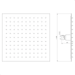 Душова лійка Globus Lux ST-0250-Q-BB