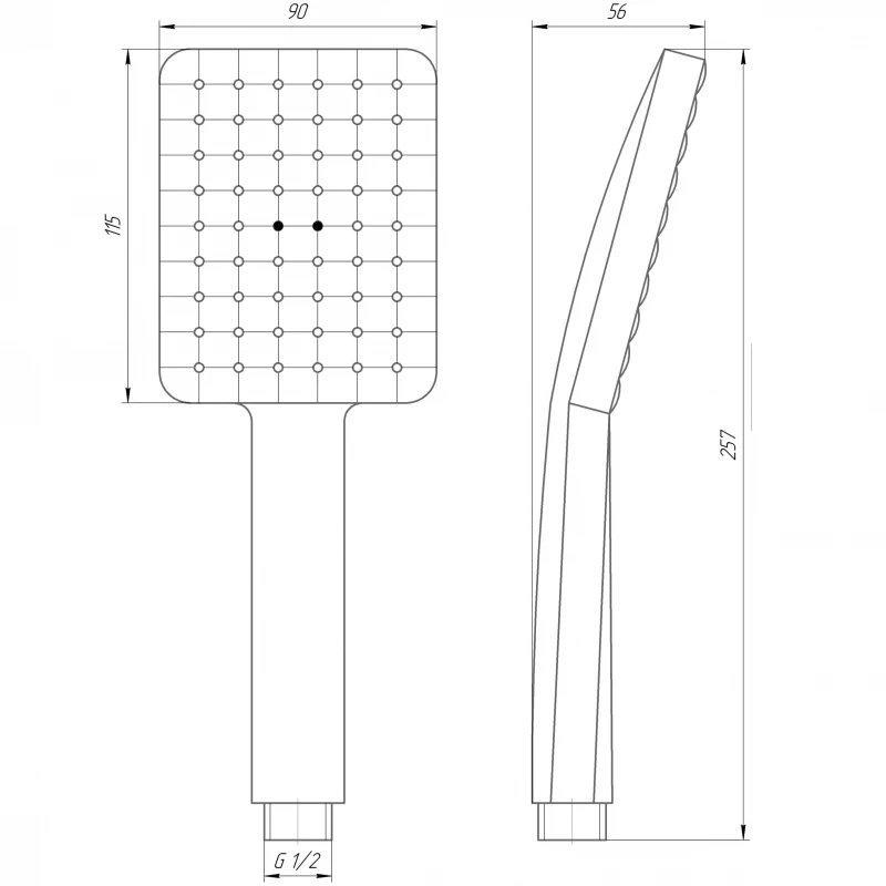 Душова лійка Globus Lux NS-002-BB