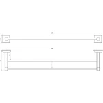 Тримач рушників TOPAZ TKB 9911/60