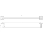 Тримач рушників TOPAZ TKB 9912/60