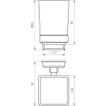 Стакан одинарний TOPAZ TКВ 9921A