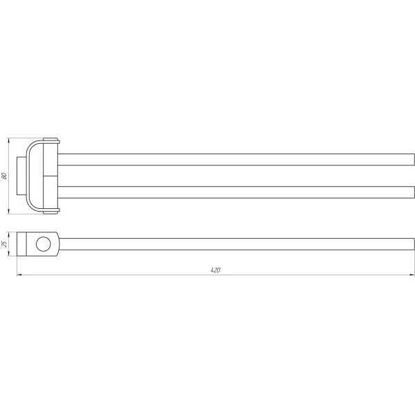 Тримач для рушників TOPAZ TКВ 8331
