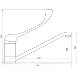 Смеситель для кухни TOPAZ CLINIC TCL-15033