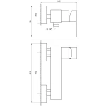 Смеситель для душа TOPAZ SARDINIA TS 08718-H19-BB