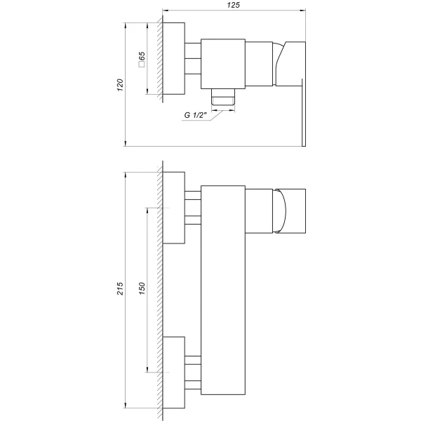 Смеситель для душа TOPAZ SARDINIA TS 08718-H19-BB