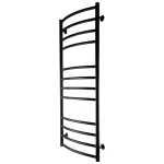 Рушникосушарка UNIO LDE W 1200-500-12 BLK Драбинка Дуга Еліт вода чорна