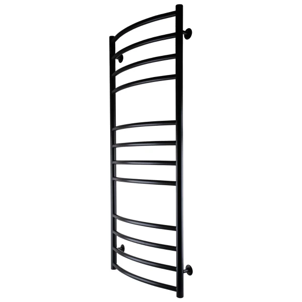 Рушникосушарка UNIO LDE W 1200-500-12 BLK Драбинка Дуга Еліт вода чорна