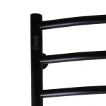 Рушникосушарка UNIO LDE W 1200-500-12 BLK Драбинка Дуга Еліт вода чорна