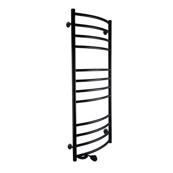 Рушникосушарка UNIO LDE EL 1200-500-12 BLK Драбинка Дуга Еліт електро чорна