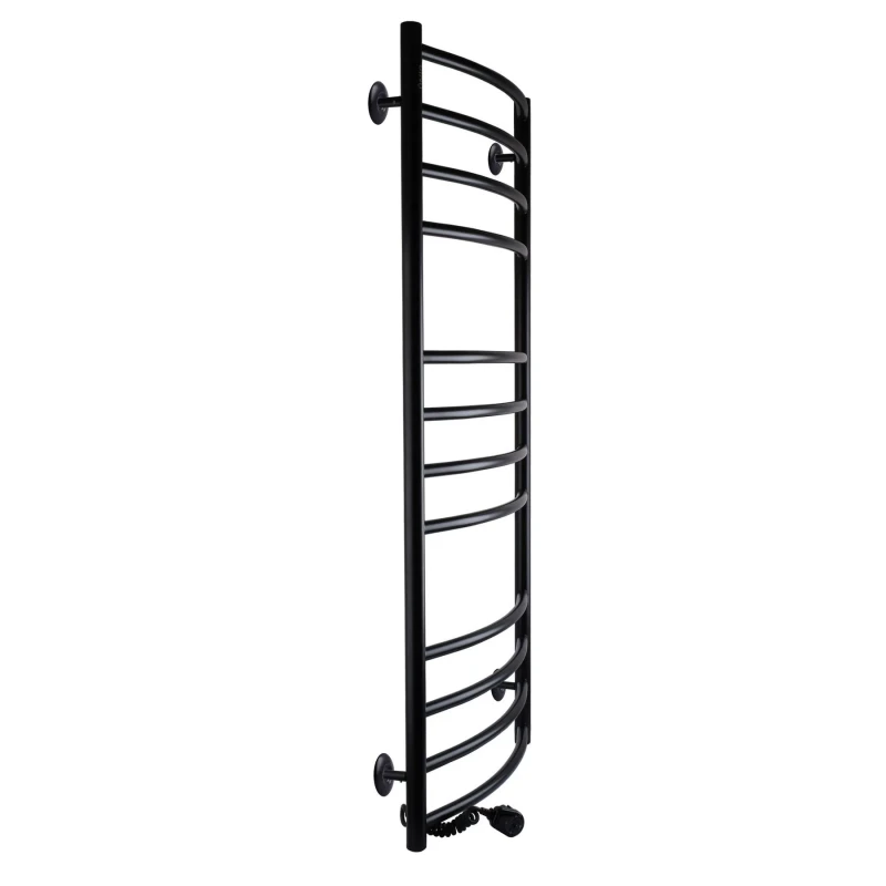 Рушникосушарка UNIO LDE EL 1200-500-12 BLK Драбинка Дуга Еліт електро чорна