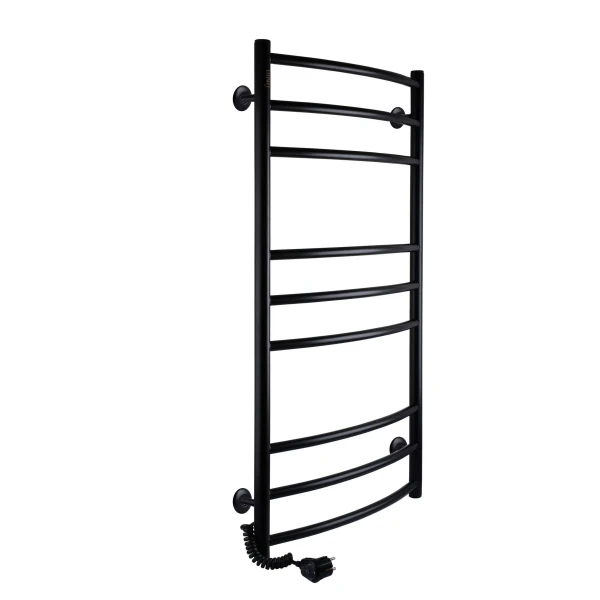 Рушникосушарка UNIO LDE EL 1000-500-9 BLK Драбинка Дуга Еліт електро чорна