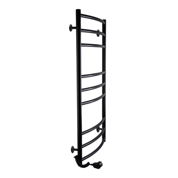 Рушникосушарка UNIO LDE EL 1000-500-9 BLK Драбинка Дуга Еліт електро чорна