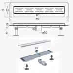 Трап линейный душевой TILLO TM009-60 60см