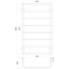 Рушникосушарка UNIO LS ER 900-500-8 Драбинка Скоба електро