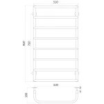 Рушникосушарка UNIO LS ER 900-500-8 Драбинка Скоба електро