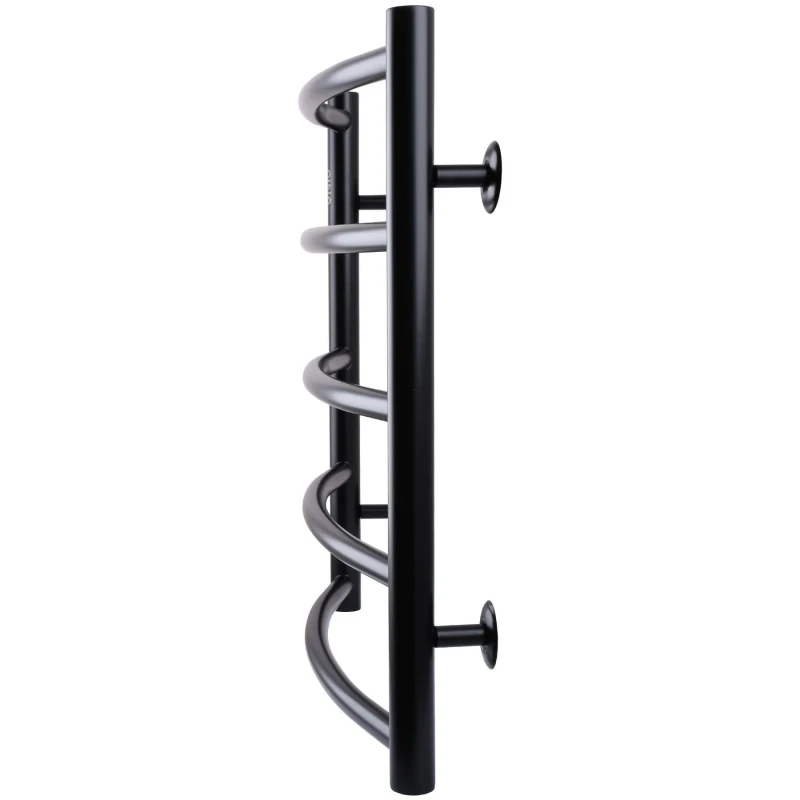 Рушникосушарка UNIO LD W 500-500-5 BLK Драбинка Дуга вода чорна