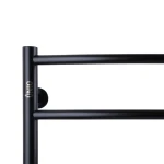 Рушникосушарка UNIO LD W 500-500-5 BLK Драбинка Дуга вода чорна