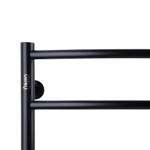 Рушникосушарка UNIO LD W 500-500-5 BLK Драбинка Дуга вода чорна