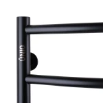 Рушникосушарка UNIO LD W 700-500-7 BLK Драбинка Дуга вода чорна