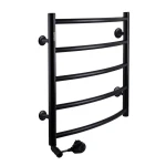 Рушникосушарка UNIO LD EL 500-500-5 BLK Драбинка Дуга електро чорна