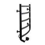 Рушникосушарка UNIO LD EL 500-500-5 BLK Драбинка Дуга електро чорна