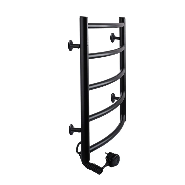 Рушникосушарка UNIO LD EL 500-500-5 BLK Драбинка Дуга електро чорна