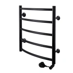 Рушникосушарка UNIO LD ER 500-500-5 BLK Драбинка Дуга електро чорна