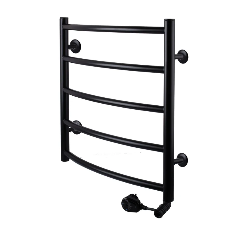 Рушникосушарка UNIO LD ER 500-500-5 BLK Драбинка Дуга електро чорна