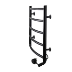 Рушникосушарка UNIO LD ER 500-500-5 BLK Драбинка Дуга електро чорна