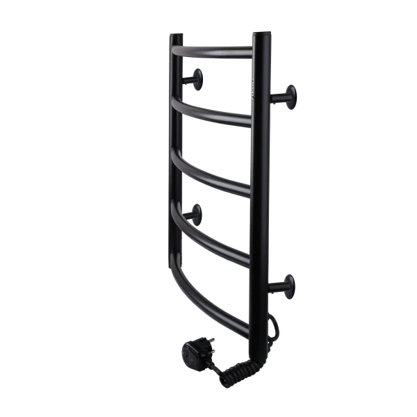 Рушникосушарка UNIO LD ER 500-500-5 BLK Драбинка Дуга електро чорна