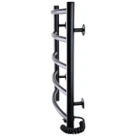 Рушникосушарка UNIO LD ER 500-500-5 BLK Драбинка Дуга електро чорна