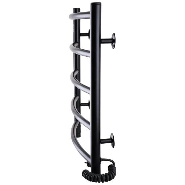 Рушникосушарка UNIO LD ER 500-500-5 BLK Драбинка Дуга електро чорна