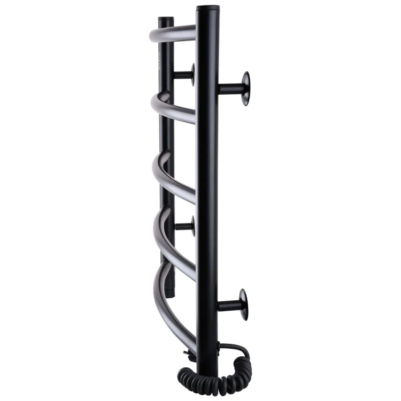 Рушникосушарка UNIO LD ER 500-500-5 BLK Драбинка Дуга електро чорна