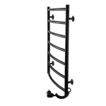 Рушникосушарка UNIO LD ER 700-500-7 BLK Драбинка Дуга електро чорна