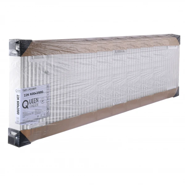 Радиатор стальной 22/600х2000 бок QUEEN THERM (KORAD)