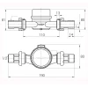 Лічильник холодної води ECOSTAR DN15 1/2″ L110 E-C 2,5