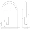 Смеситель для кухни Globus Lux Laguna GLA-0203SL-10-BB