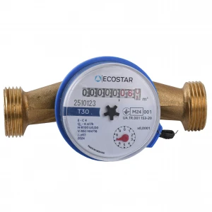 Лічильник холодної води ECOSTAR DN20 3/4″ БЕЗ ШТУЦЕРА L130 E-C 4,0