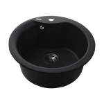 Гранітна мийка Globus Lux ORTA графіт 485мм-А0001