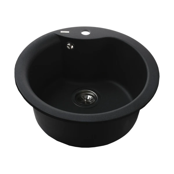 Гранітна мийка Globus Lux ORTA графіт 485мм-А0001