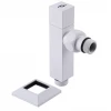 Набір Кран напівобертовий кутовий з американкою SOLOMON LUX 1/2″ CUBE WHITE 8888 (1уп)