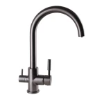 Смеситель для кухни под осмос Globus Lux LAZER GLLR-0333-11-GRAPHITE