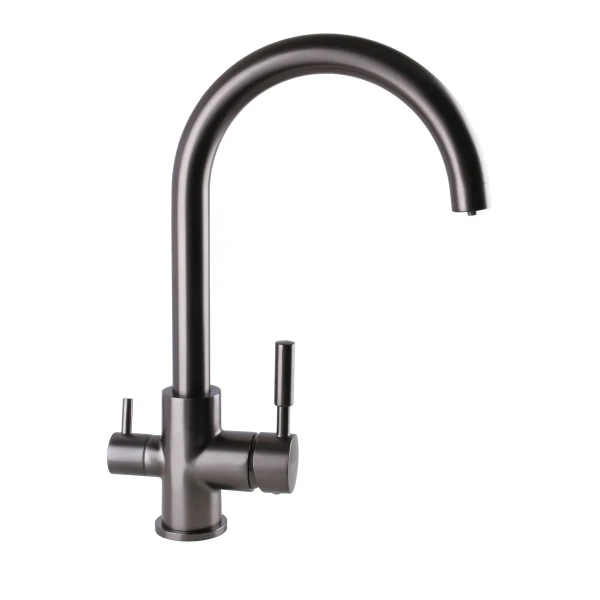 Смеситель для кухни под осмос Globus Lux LAZER GLLR-0333-11-GRAPHITE