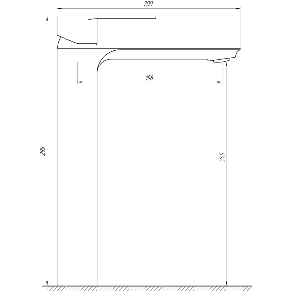 Смеситель для умывальника Globus Lux Milano GLM-201-BB