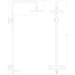 Душевая система Globus Lux Termostatic R GLA-0041T-BB