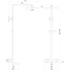 Душевая система Globus Lux Termostatic Q VAN-GLQ-0041T-BB