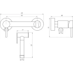 Змішувач гігієнічний Globus Lux GLN-6CR-106MIX